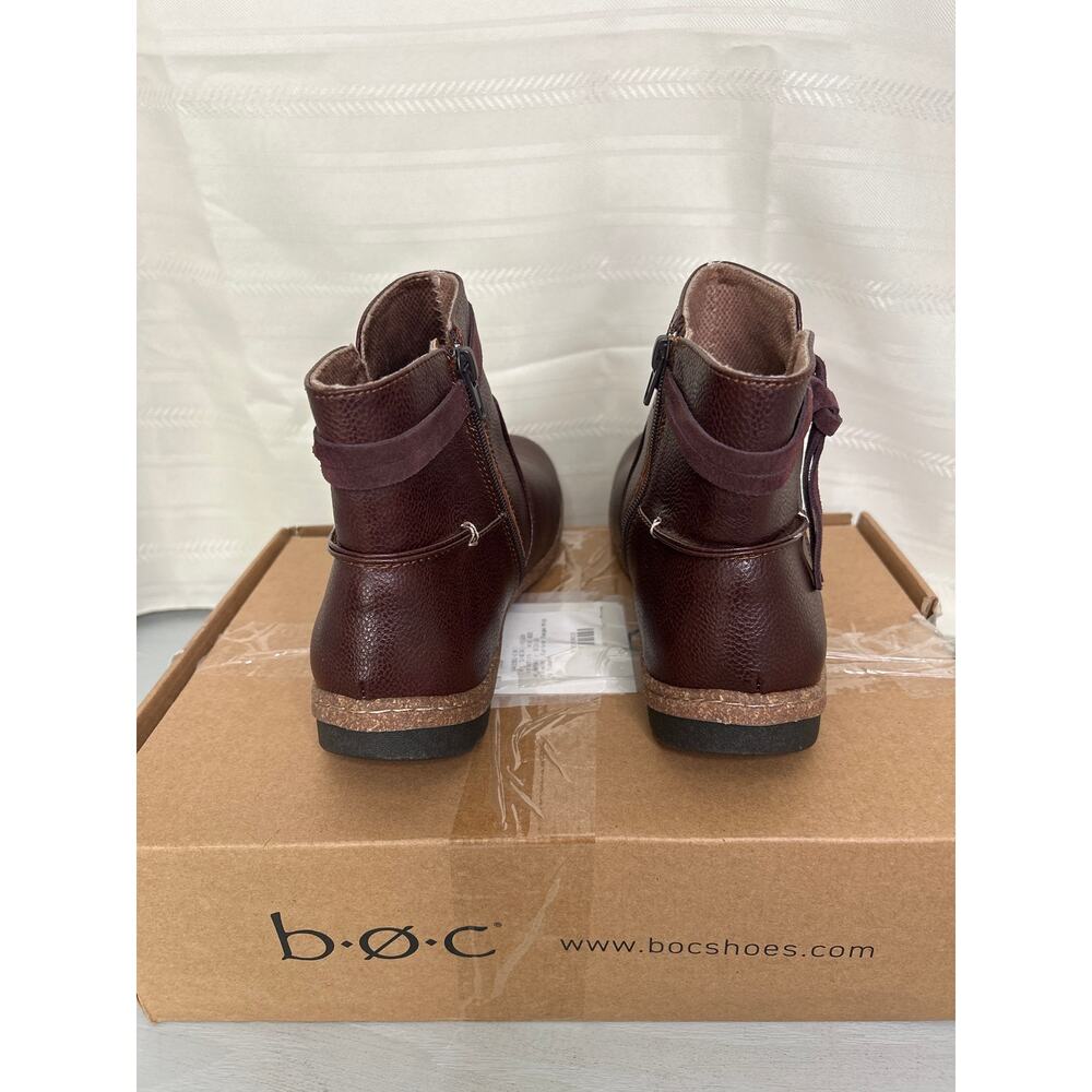 b.o.c. Addi French Ankle Boot Bootie Dark Brown Nubuck Size 8.5M - Picture 13 of 13